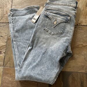 NWT Hudson 34 Beth Mid-Rise Baby Bootcut Blue Jeans $195 Anthropologie 2025